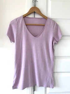 Women's Pink T-Shirt V Neck Short Sleeve,Size 10 - Picture 1 of 3