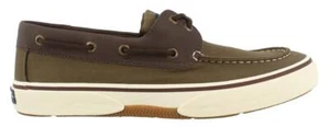 Sperry Herren, Halyard Schnürschuh Bootsschuh hellbraun oliv 9 M - Bild 1 von 3