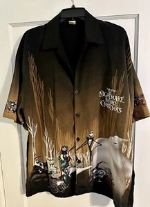 The Nightmare Before Christmas Button Down Shirt Giant Merchandising Men’s XL - Picture 1 of 9