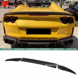 CARBON FIBER REAR TRUNK SPOILER WING NEW STYLE FIT FOR FERRARI 812 GTS SUPERFAST - Picture 1 of 10