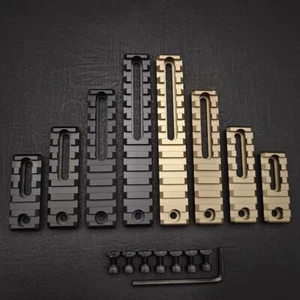 Hot verstellbare Lochabstände Schienen 5/7/10/13 Schlitze Mlok Keymod Zubehör - Bild 1 von 43