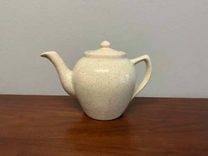 Vintage Bauer Brusche 6 Cup Lime Speckled Teapot with Lid - Picture 1 of 12