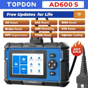 TOPDON AD600S Scanner Airbag ABS Diagnostic Scan Tool OBD2 Fault Code Reader - Picture 1 of 17