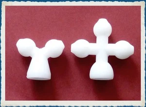 Plastic Armature Joints 1/4" - pack of 5 x "+" and 5 x "Y" links - Picture 1 of 2