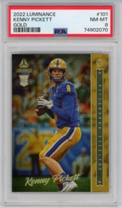 2022 Luminance Kenny Pickett Rookie Karte Gold/249 PSA 8 RC Pittsburgh Steelers - Bild 1 von 2