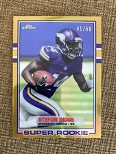 STEFON DIGGS 2015 Topps Chrome Football 1989 MINI SUPER ROOKIE GOLD /50 RC BILLS