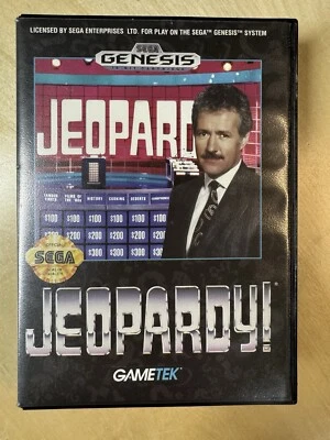Sega Genesis Video Game Jeopardy Cartridge Complete In Box CIB - Image 1 of 4