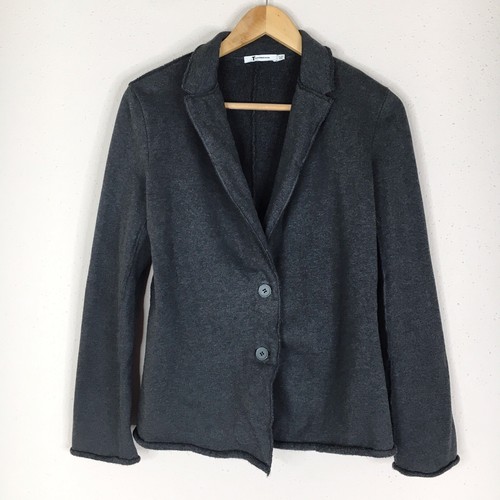 Giacca blazer T Alexander Wang donna taglia small grigio cotone bottoni