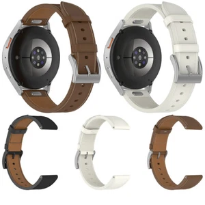 For Sansung Galaxy Watch 4/5/6/7 Push Leather Strap Accessories - Picture 1 of 14