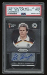 Panini Prizm World Cup 2018 Karl-Heinz Rummenigge AUTO Germany Bayern PSA 9 - Picture 1 of 1