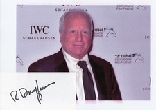 Richard Dreyfuss Autographed 3 x 5 Card and Unsigned Picture