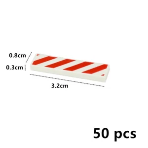 50pcs Smooth Wood Board Flat 1x4 City House Building Blocks Bricks - Var Colors - Picture 1 of 11