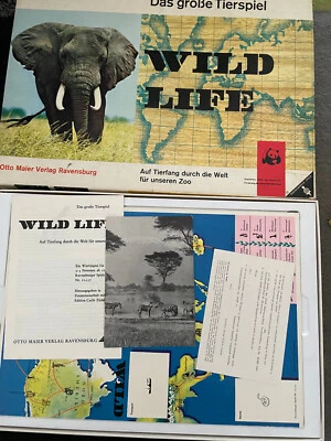 Ravensburger Wildlife orange Elefant NO 1 - die erste Ausgabe um 1957 - Bild 1 von 4