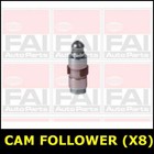 Cam Follower (X8) Exhaust Intake Fits ROVER 75 2.0 204D2 M 47 R RJ 841SFB