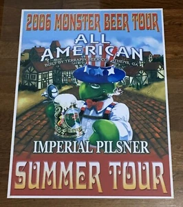 Terrapin Beer Co. 2006 Monster Beer Tour Poster Print 24" X 14" Biffle Artwork - Picture 1 of 3