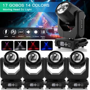 250W 8R RGBW Beam Zoom Moving Head LED DMX Wash Spot Stage Light DJ Wedding Show - Picture 1 of 18