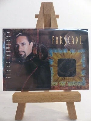 Farscape Season 2 costume relic trading card CC8 Lani Tupu Captain Crais -black - Image 1 of 3