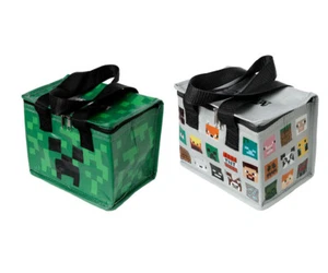 MINECRAFT CHILDREN'S THERMAL INSULATED COOL LUNCH BAG SCHOOL SANDWICH BOX - Picture 1 of 13