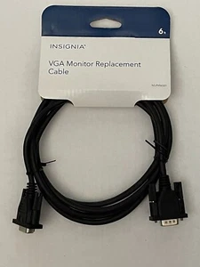 NEW Insignia VGA Monitor Replacement Cable 6' NS-PV06501 Computer Monitor - Picture 1 of 2