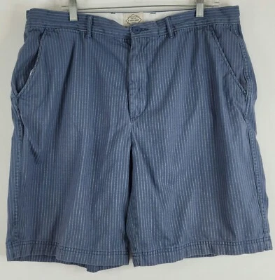 St. Johns Bay Mens Blue Striped Chino Shorts Size 38 - Image 1 of 4
