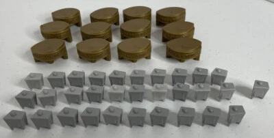 Monopoly Looney Tunes (1999) TV Houses (x31) & Stage Hotels (x12) P/O Toons G - Image 1 of 3