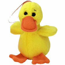 TY Jingle Beanie Baby - QUACKERS the Duck (4 inch) - MWMTs Ornament Holiday Toy