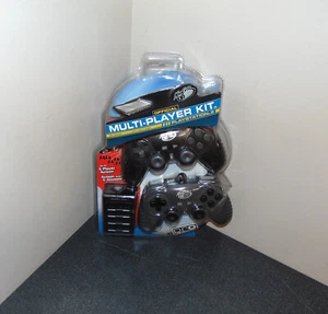 Madcatz PS2 2 Shock Controllers & Multi Tap (Multi-Port) For PlayStation 2 NEW - Picture 1 of 16