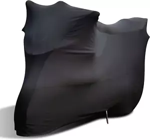 Indoor Motorcycle Cover Velvet Stretch Elastic Dust-Proof Covers for Motorbikes, - Picture 1 of 8