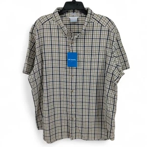Columbia Rapid Rivers II kurzärmliges Herrenhemd schwarz beige Gingham Small - Bild 1 von 5
