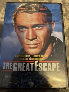 The Great Escape (DVD, 1963) New Sealed Steve McQueen James Garner Action Flick - Foto 1 di 2
