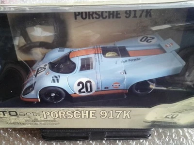 AUTOart Porsche 917K Steve McQueen Le Mans Gulf 1/18 Scale Model New - Photo 1/4