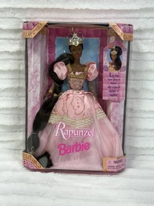 Vintage Rapunzel Barbie 1997 Mattel AA Puppe EXTRA lange Haare Afroamerikanerin - Bild 1 von 6