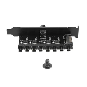 Pc 8 Channels Fan Hub Cooling Fan Speed Controller for CPU Case HDD VGA PWM9968 - Afbeelding 1 van 7