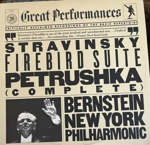 STRAVINSKY Firebird Suite & Petrushka - LEONARD BERNSTEIN Vinyl MY 37221 NM - Picture 1 of 3