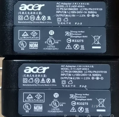 Acer ADP-45W A 19V 2.37A Transformer Power Adapter - Image 1 of 2