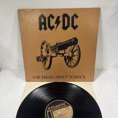 AC/DC For Those About To Rock OG 1981 Original Vinyl LP SD 11111 Atlantic VG + - Image 1 of 4