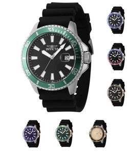 Invicta Men's Pro Diver 45mm Quartz Rubber Strap Watch - Choice of Color - Picture 1 of 8