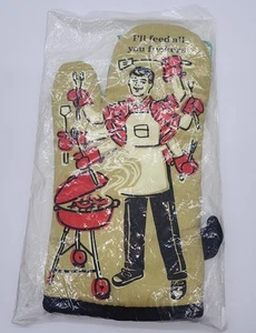 BLUE Q I'LL FEED YOU FU**ERS OVEN MITT - Picture 1 of 2