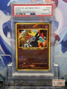 Tarjeta Pokemon PSA10 Entei Antiguo Trasero Premium Archivo 2 244 2000 - Imagen 1 de 2