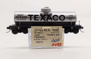 Micro-Trains 06500072 N Texaco 39' carro armato a cupola singola #2493 LN/Box - Foto 1 di 1