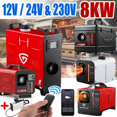 8KW 12V 24V 220V diesel heater auxiliary heater air heater car truck RVs - Image 1 of 4