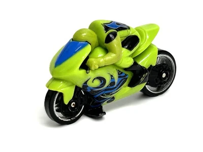 Motocicletta Air Slayer Hot Wheels 1/18 verde fluo anno 2008 rara n 4235-0069AZ - Immagine 1 di 4
