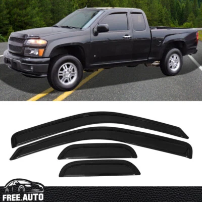 Protector deflector visera ventana cabina extendida para Chevy Colorado GMC Canyon 04-12 Foto 1 de 4