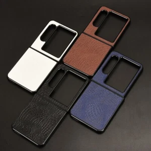 For ZTE nubia Flip2 / Flip 2 Luxury Crocodile PU Leather PC Hard Back Cover Case - Picture 1 of 25