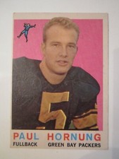 1959 PAUL HORNUNG #82 TOPPS FOOTBALL CARD - OFC-B
