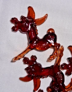 7 Vintage Plastic Brown Donkey Cocktail Hanger Decor Retro Barware - Picture 1 of 2