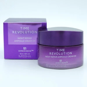 Crema ampolla de reparación nocturna MISSHA Time Revolution 5X 50 ml aclarante K-Beauty - Imagen 1 de 8