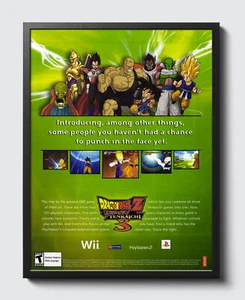 Dragon Ball Z Budokai Tenkaichi 3 PS2 Wii Glossy Promo Poster Unframed G1507 - Picture 1 of 6