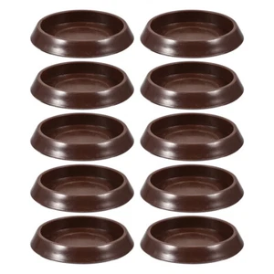 10 Pcs Furniture Sliders Anti-slip Fixed Castor Cup Non Skid Caster Cups - Picture 1 of 12