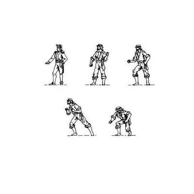 Amati Modelle 5 Metall unlackierte Segler 22 mm für periodische Schiffe A8000